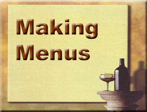 Click for Making Menus Video